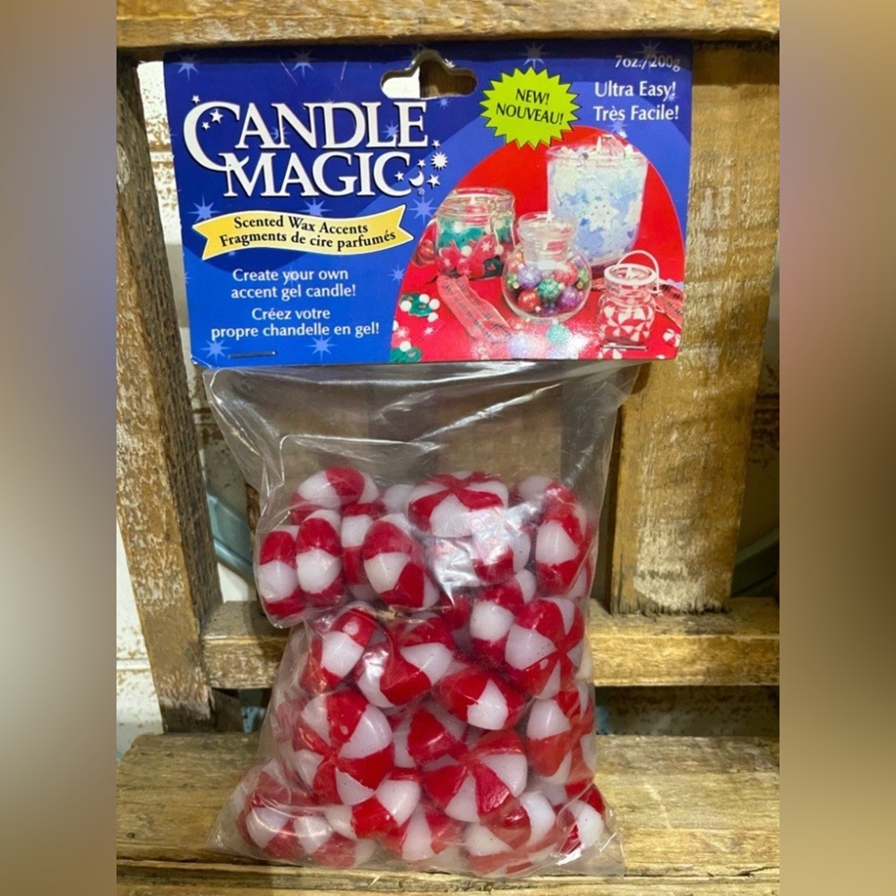 Candle Magic 7oz Scented Wax Accents Christmas Peppermint Candies Sealed